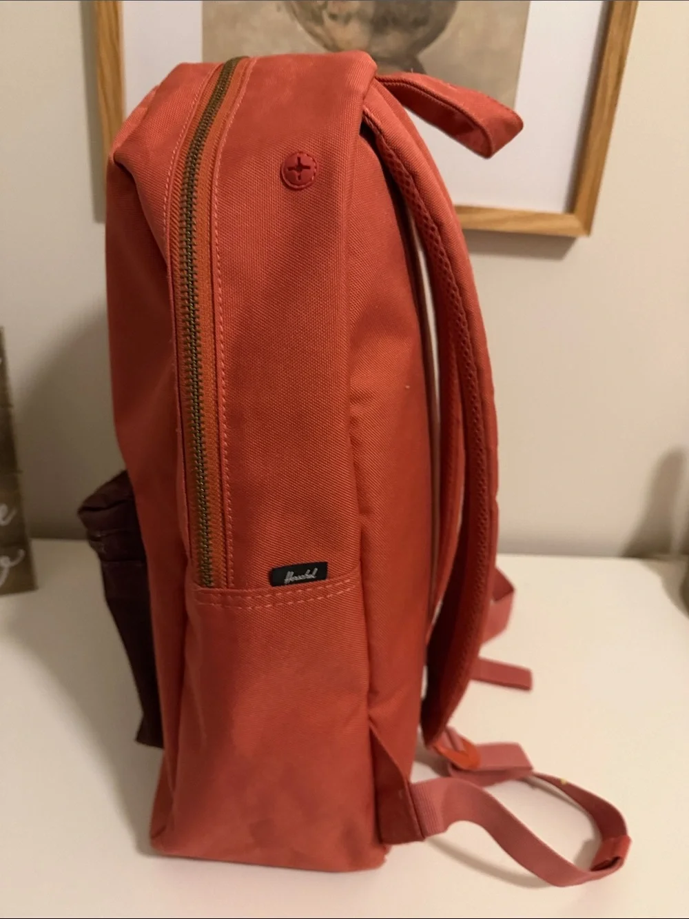 Herschel Red & Brown Backpack